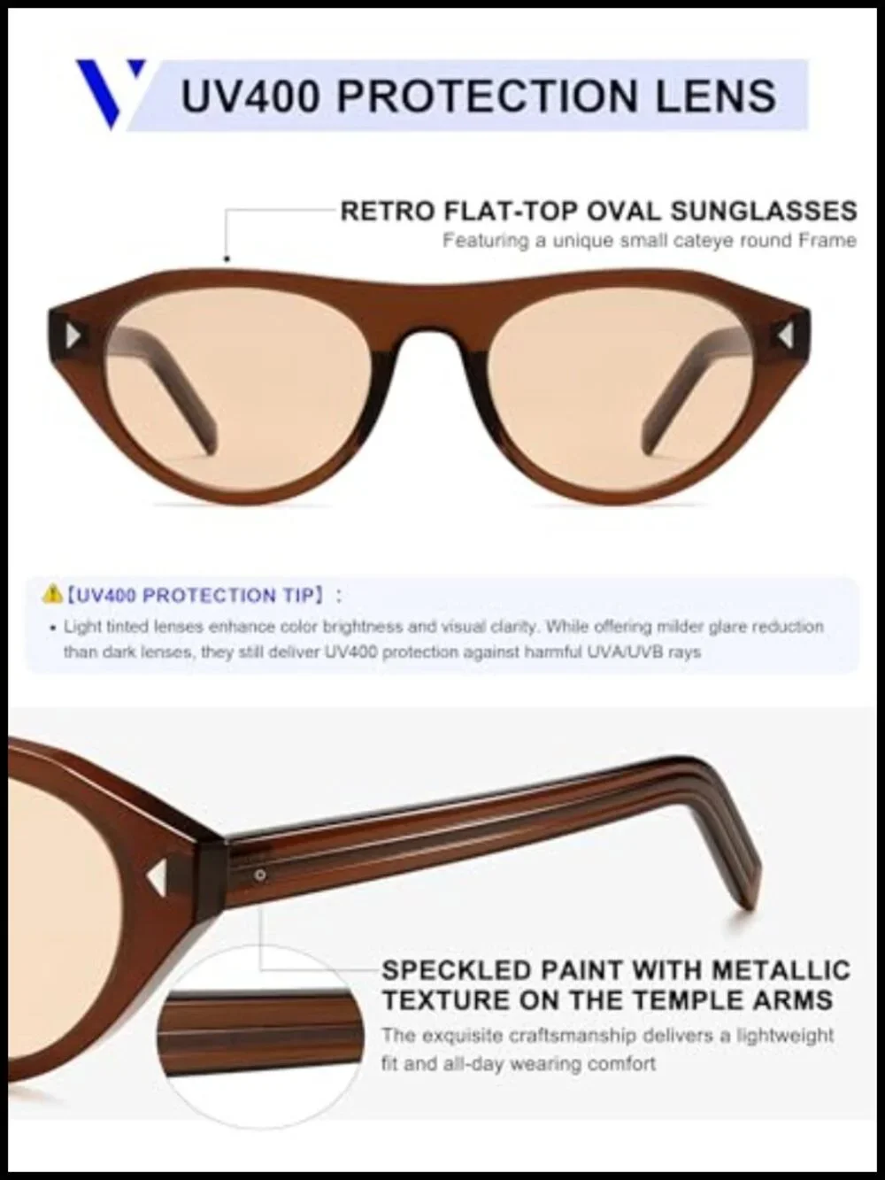 Retro Small Oval Sunglasses for Women Men Trendy Narrow Round Cateye Shades